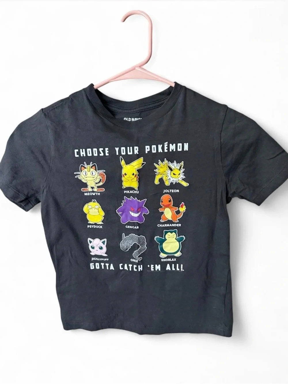 Pokémon Kids Graphic Tee - Black Pikachu & Friends